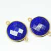 Natural Top Quality Lapis Gemstone Bezel Handmade Station Connector.  One of a kind and good quality gemstone used. Perfect for a Earrings, Bracelet or any other product.